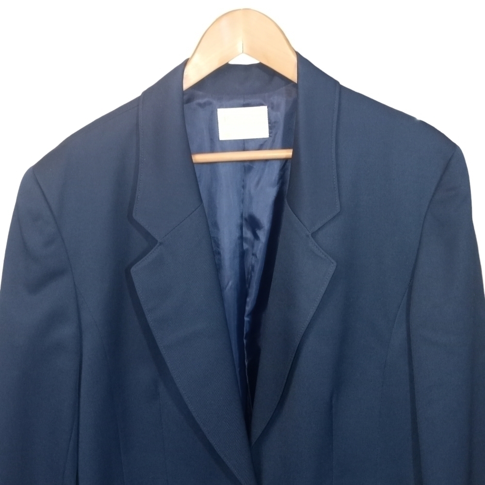 Pendleton 100% Virgin Wool Single Button Navy Blu… - image 2